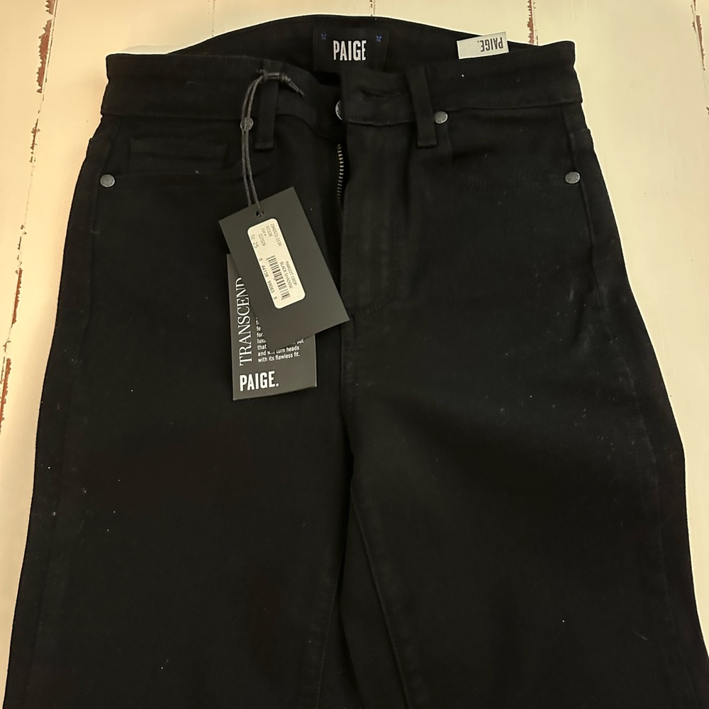 PAIGE Black Skinny Jeans.